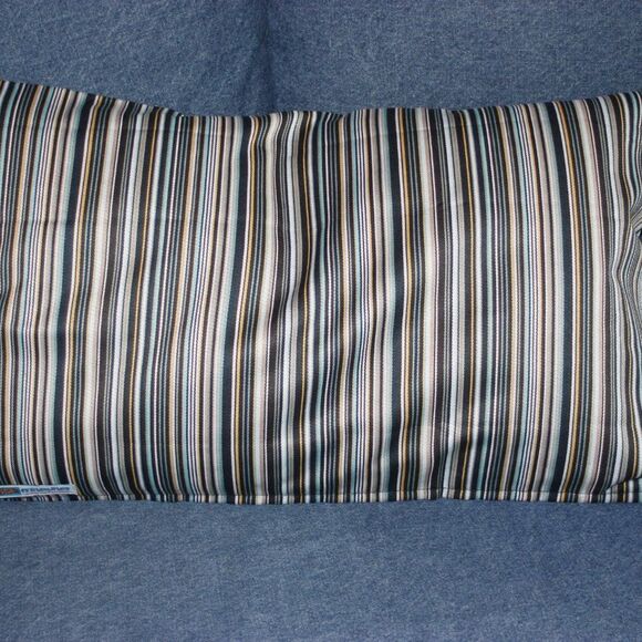 I Love You More Than Bacon 16 x 26 Bolster Dog Lover Striped NEW Throw Pillow - Picture 3 of 11